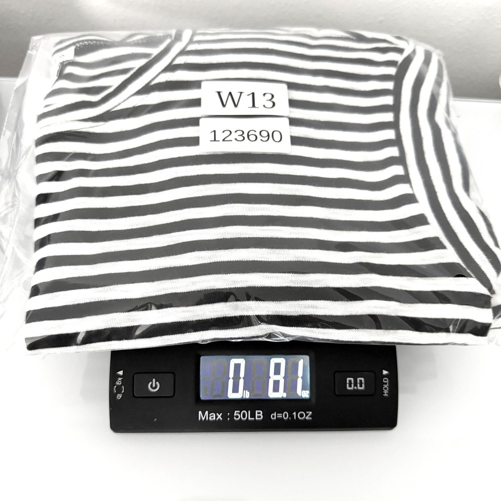 J.Crew Factory Cotton T-Shirt Dress XL Black White Sustainable Nautical French - Picture 8 of 8